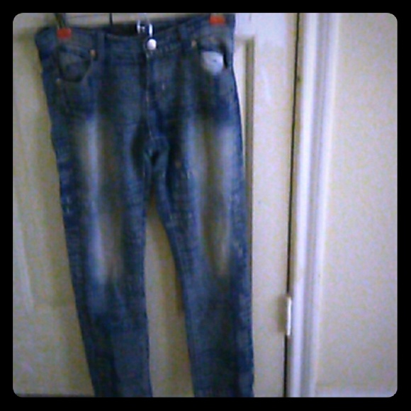 Other - Lettering jean pants Other - Lettering jean pants